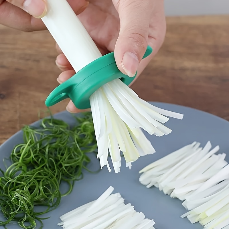 Scallion Shredder - Stainless Steel Onion Slicer, Kitchen Cutting Tool For  Sliced Shallots, Green Onions, Green Peppers, Etc.