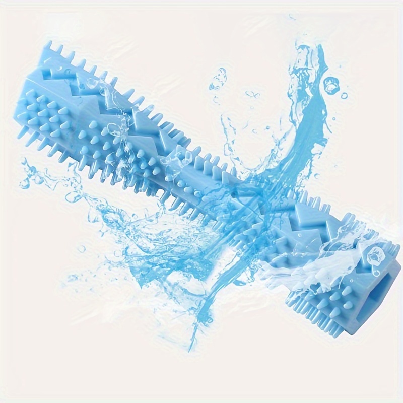 Striped Durable Dog Chew Stick - All-Breed Dental Health Toothbrush Toy for Teeth Cleaning & Massage