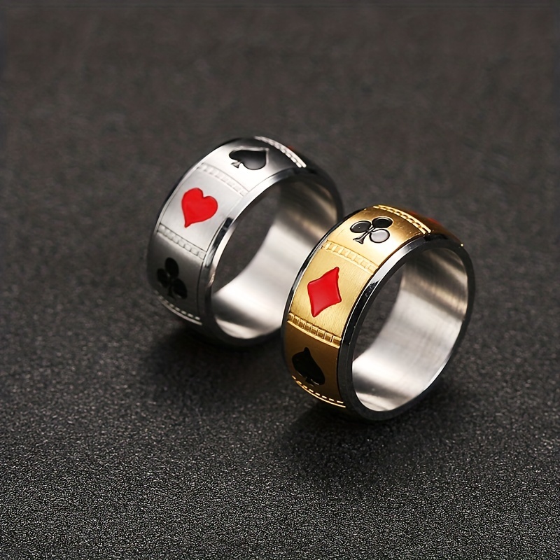 Men's Casual Geometric Patterns Finger Ring, 316 Stainless Steel