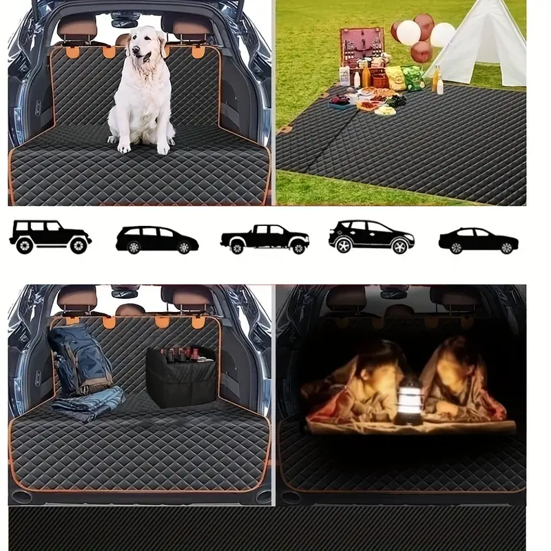 Dog Car Cover For Back Seat, Waterproof Dog Seat Covers For Cars, Durable  Dog Hammock Car Dog Mat - Temu