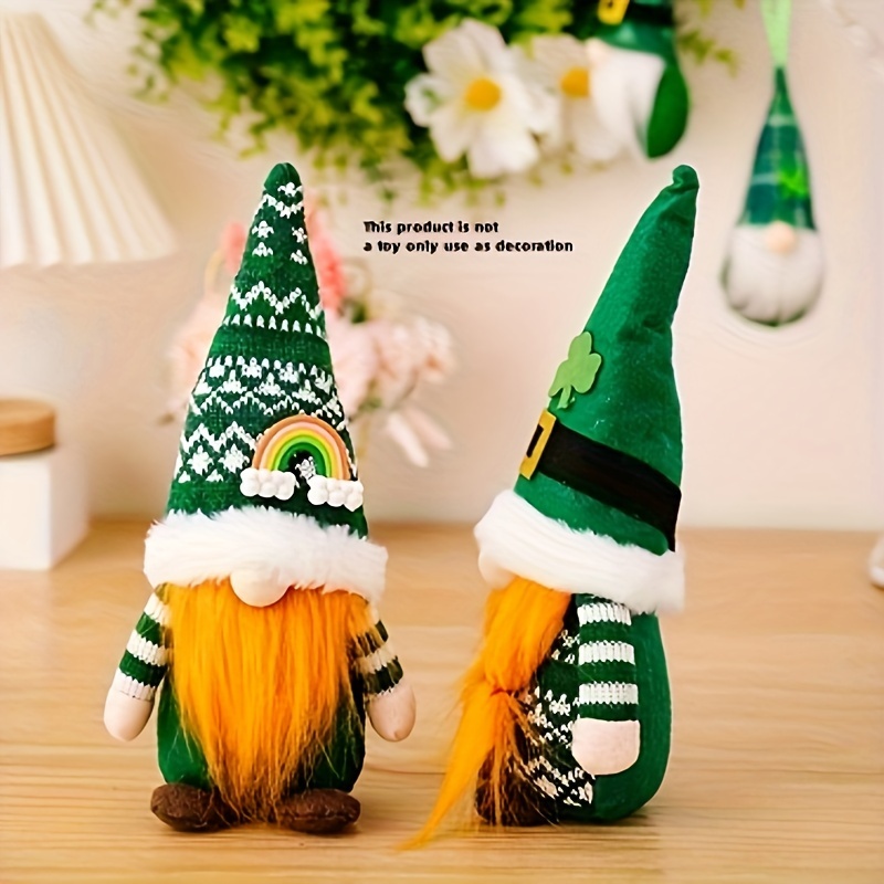 10 plush Dwarf Green Four leaf Clover Doll Decoration To - Temu