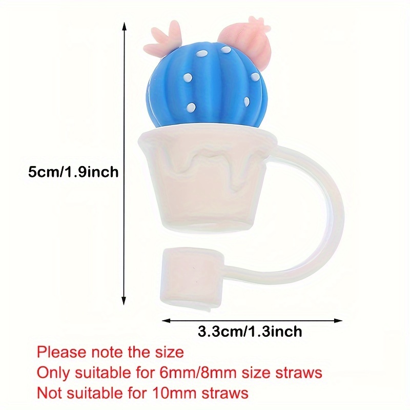Diameter Cute Silicone Straw Tips Cover Straw For - Temu
