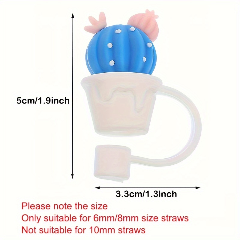 Silicone Straw , Reusable Straw Tips Cover, Cute Silicone Straw Stoppers,  Dustproof And Sealed Straw Lids For Parties, Gatherings (straws Not  Included) Party Supplies - Temu