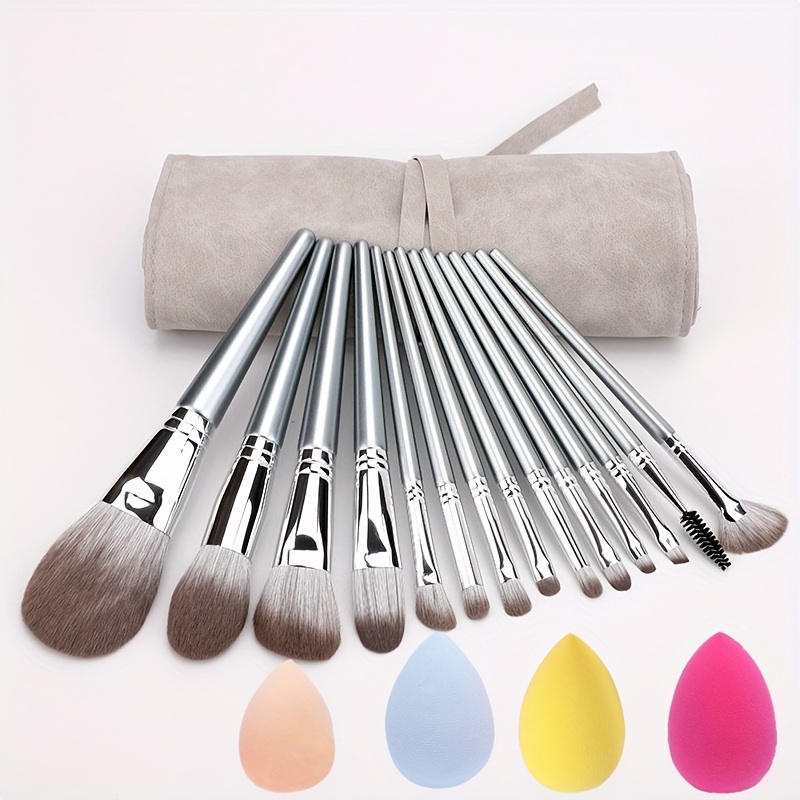 LLLY Makeup Brush 10PCS Makeup Brushes Set Foundation Powder Eyeshadow Make  Up Brush Pearl White Gold Beauty Tools (Color : A, Size : 10pcs)