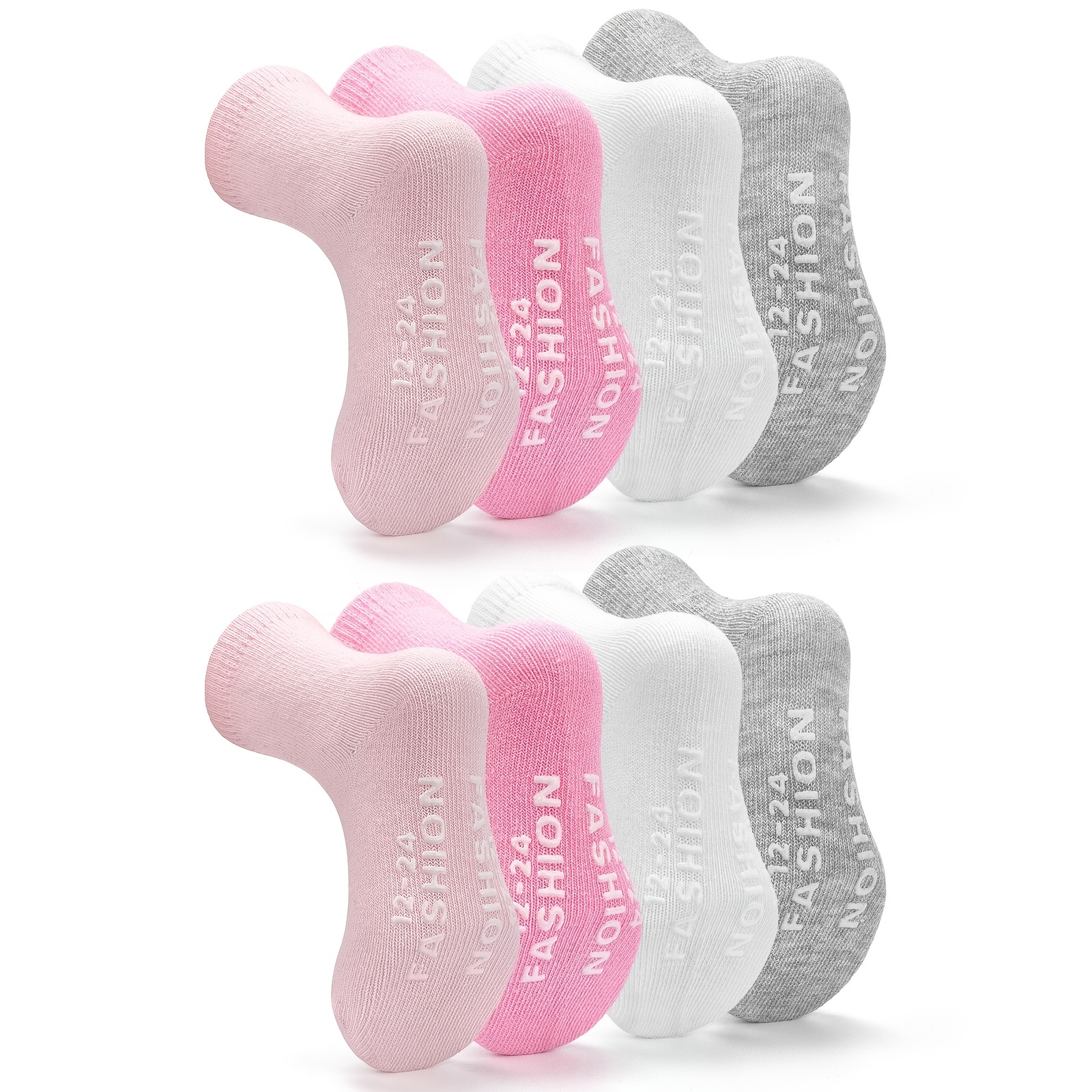 Elegant Baby Elegant Baby Fuzzy Socks 3 Pack Pink