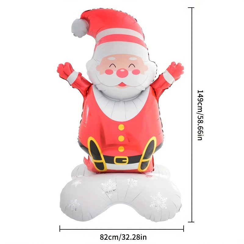 Inflatable Standing Christmas Aluminum Foil Balloon Snowman - Temu