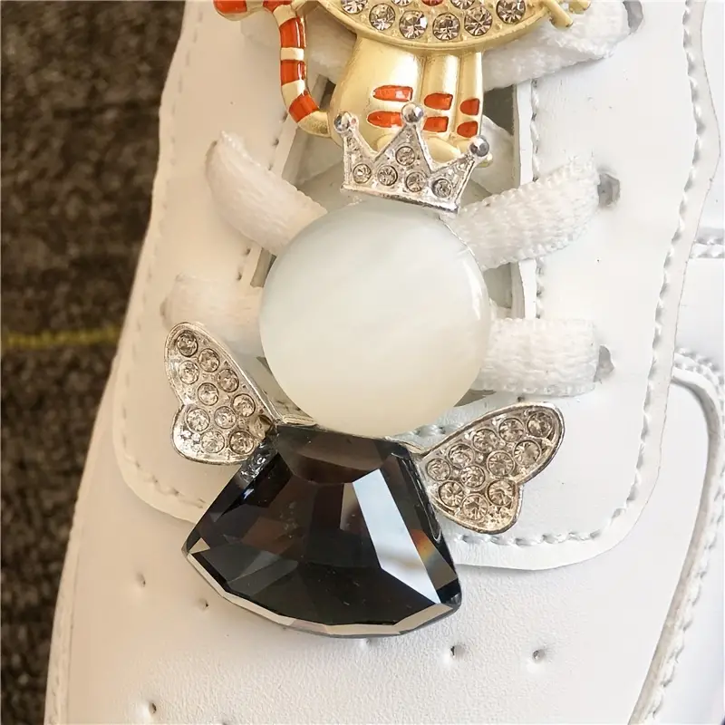 Luxury Jewelry Owl Angel Tiger Shoe Charms Shoe Laces - Temu