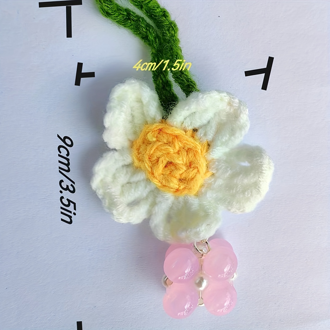 Boho Daisy Flower Wristlet Phone Lanyard Strap Cute Braided