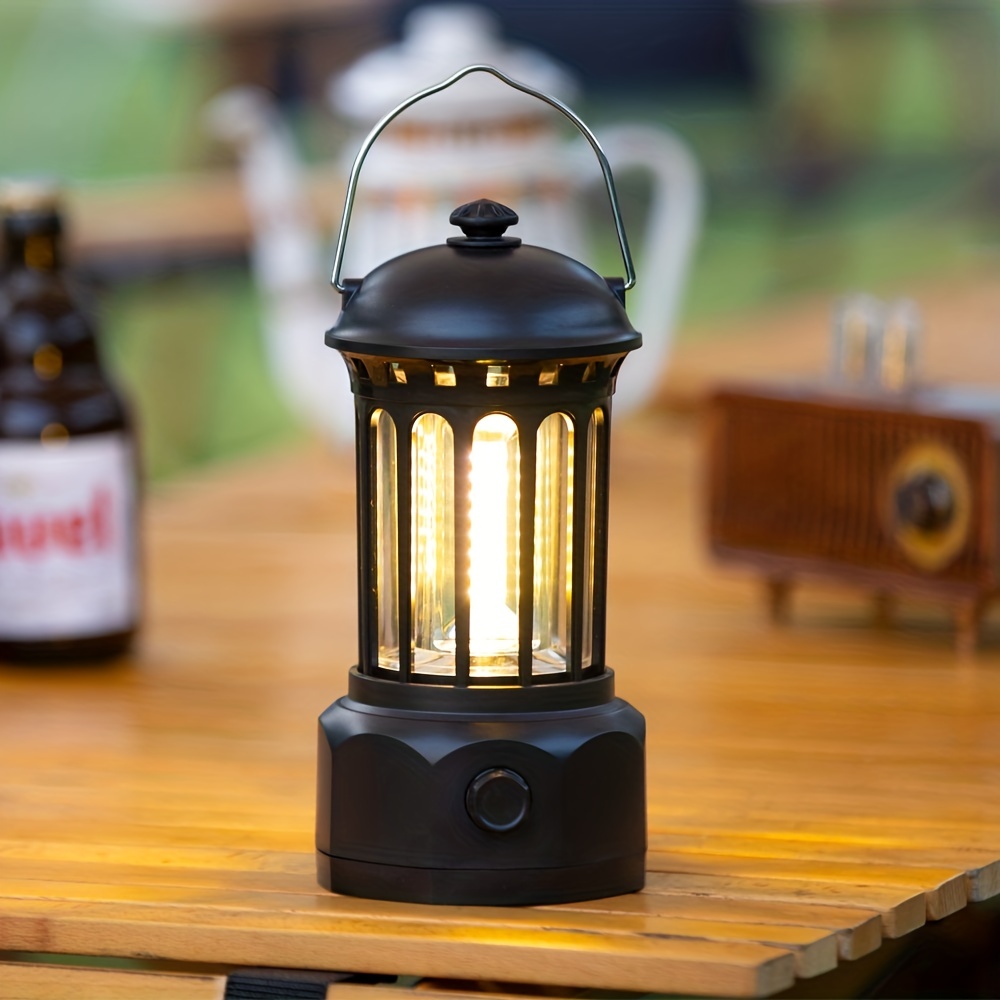 IPX4 Portable Retro Camping Lamp With Flashlight Type-C Camping