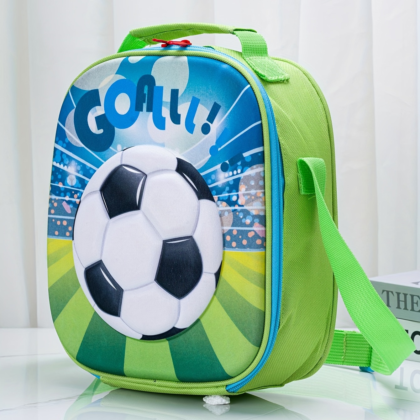 Soccer Ball Thermal Lunch Box Sports Football Insulated Lunch Bag