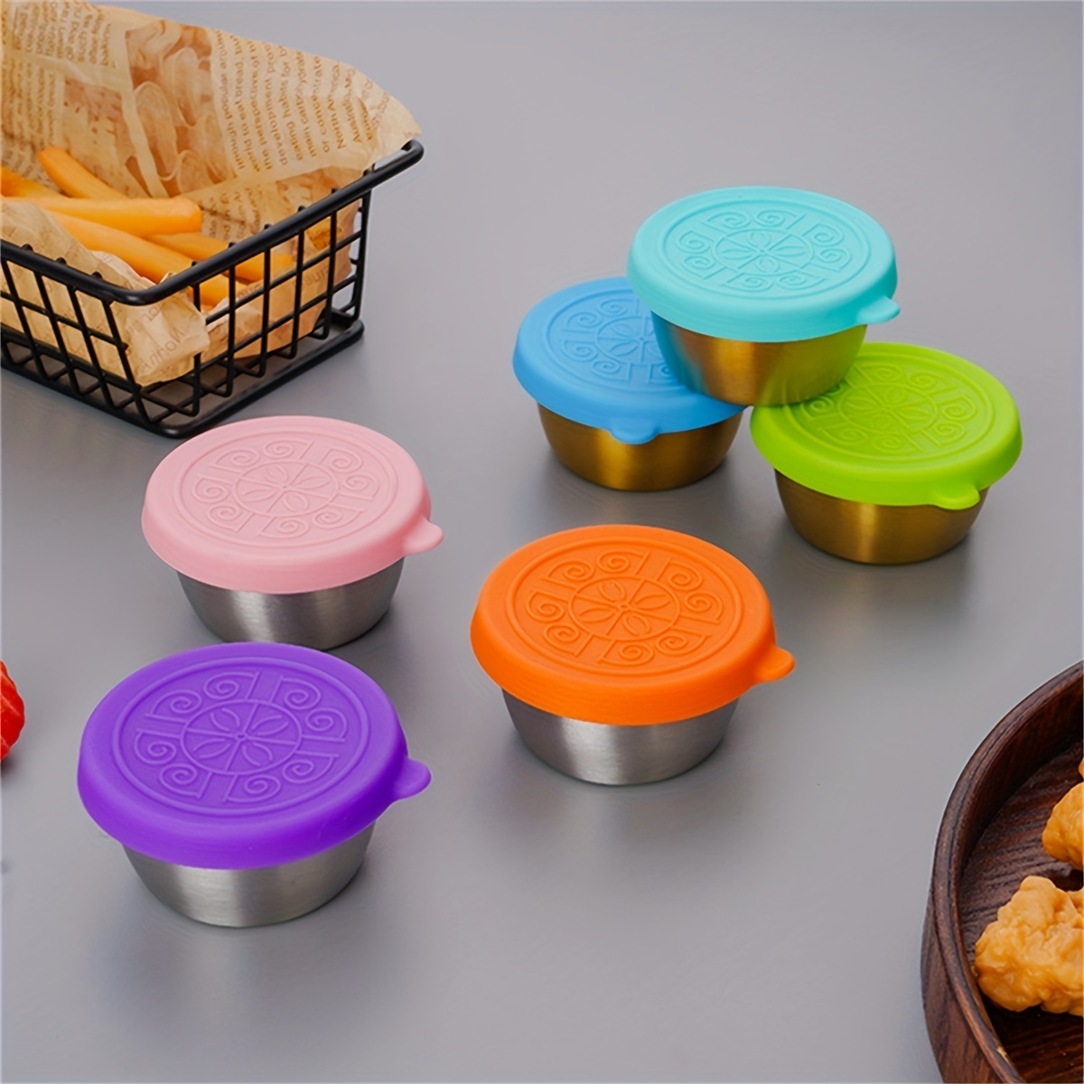Multi color Leak proof Dipping Container Salad Dressing - Temu