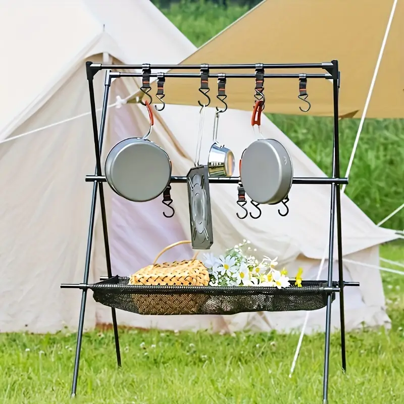 1pc Camping Lantern Stand Outdoor Lantern Hanger Lightweight