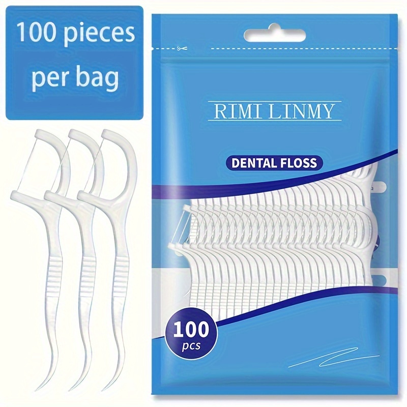 100pcs/50pcs/30pcs Dental Flosser Picks, Deep Cleaning Dental Floss For Proper Oral Care, Portable Disposable Hygienic Flosser For Travel Daily Life travel must have