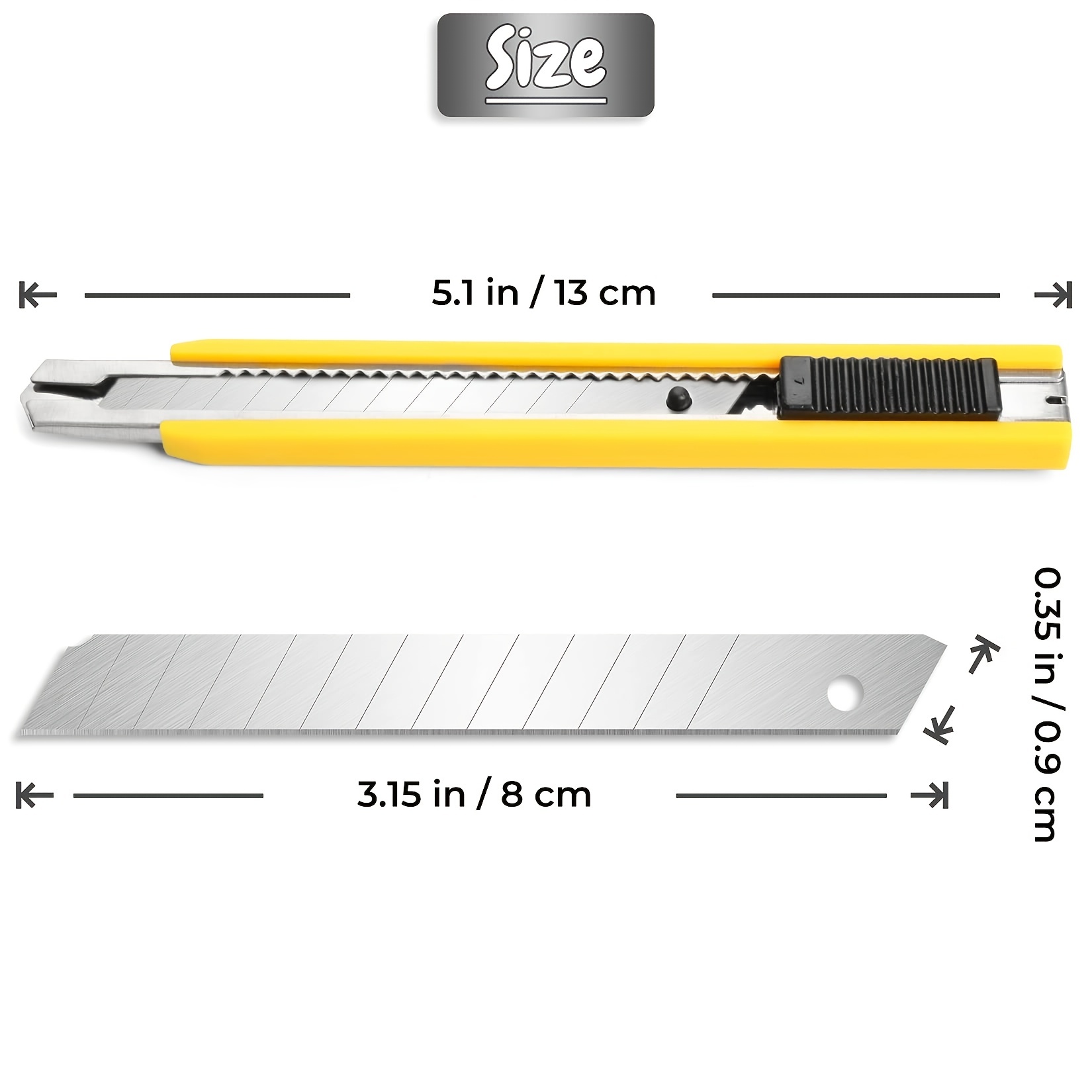 4pcs Box Cutters Retractable, With 10pcs 9mm Snap Off Blades, Razor Knife  Utility Knife For Carton, Cardboard, Paper Knife, Box Cutter For Office,  Warehouse, Small Box Opener Exacto Knife