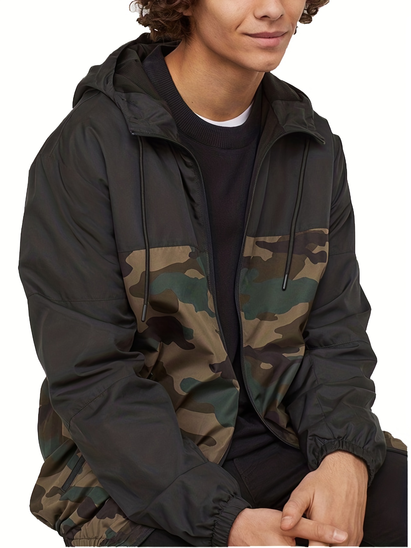 Men's Camouflage Sports Suit: Windproof Waterproof Sun - Temu