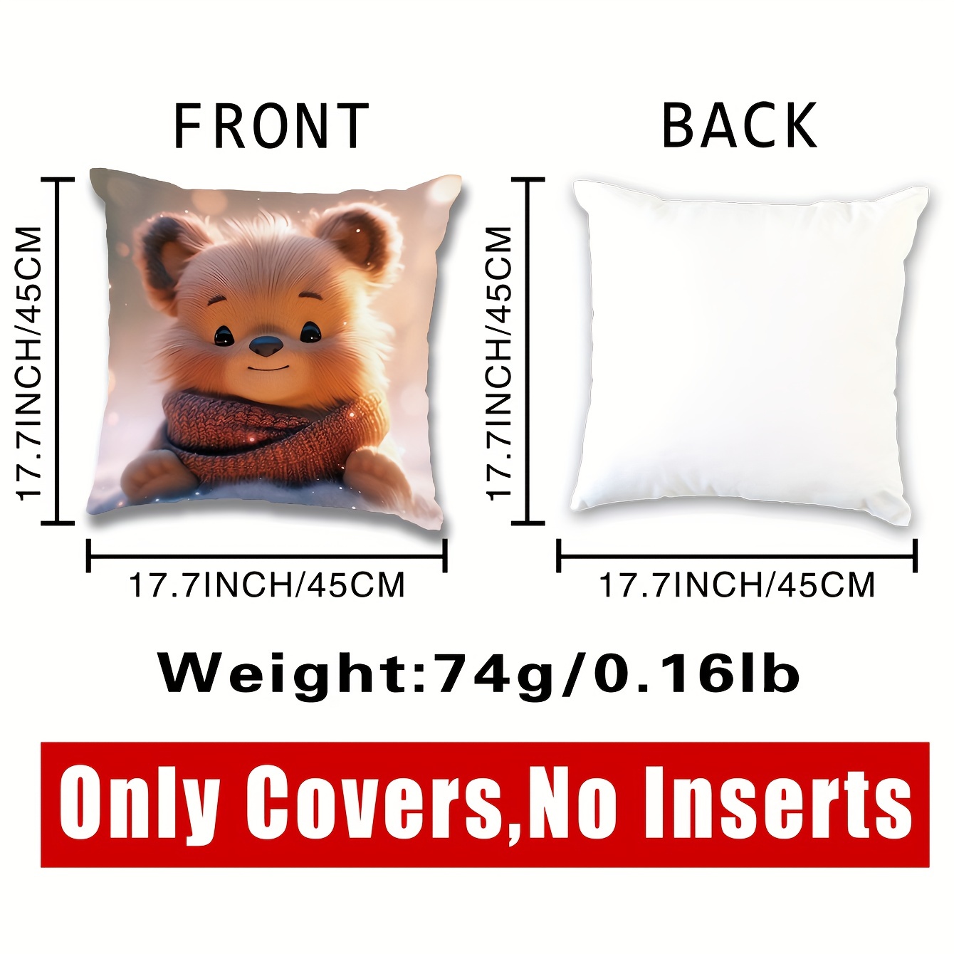 Bear Decorative Bed Pillows