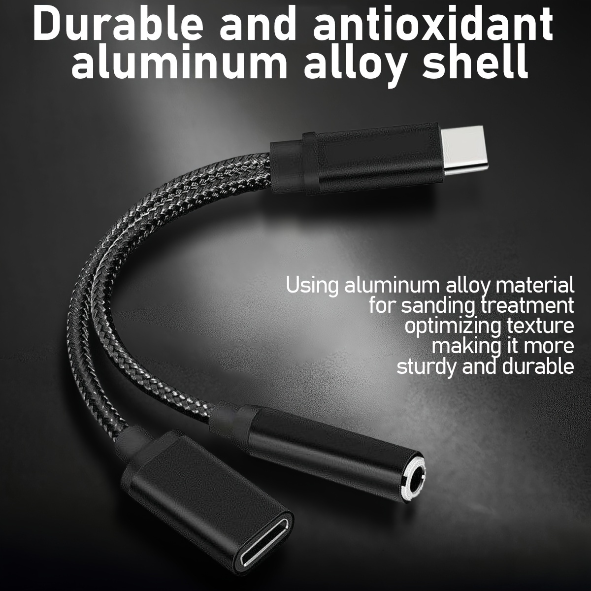 USB C to Aux Cable 3.5ft, Aux to USB C, Type C to Aux 3.5