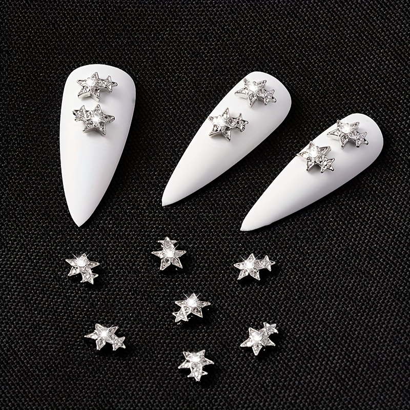20PCS Kawaii Charms Jewelry Rhinestone Nail Art Charm 3D Mouse Alloy  Rhinestones DIY Manicure Jewelry Crystal Charms for Nails Accessories