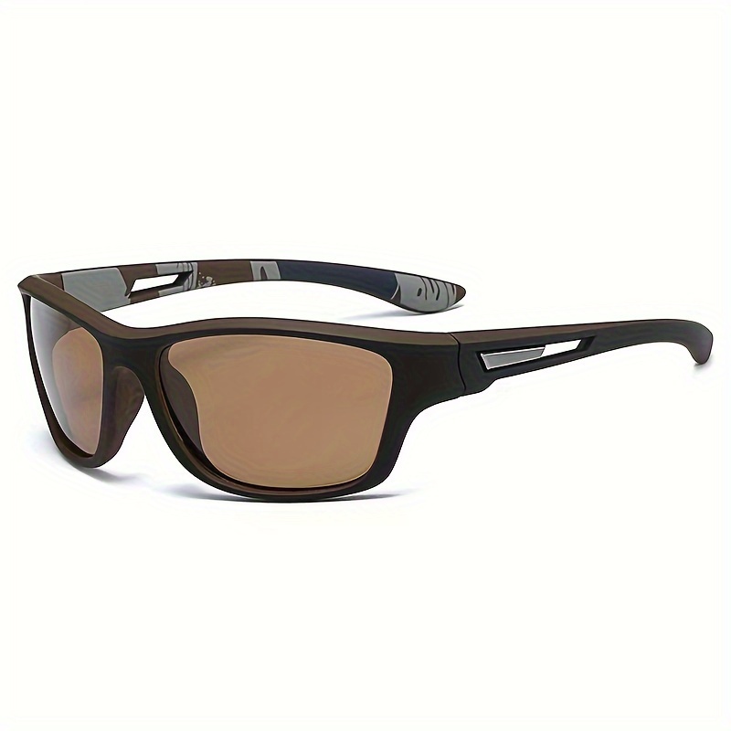 Trendy Cool Tr Frame Polarized Wrap Around Sunglasses For Men