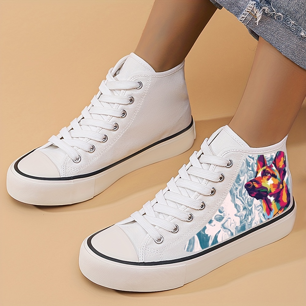 Wolf store print shoes