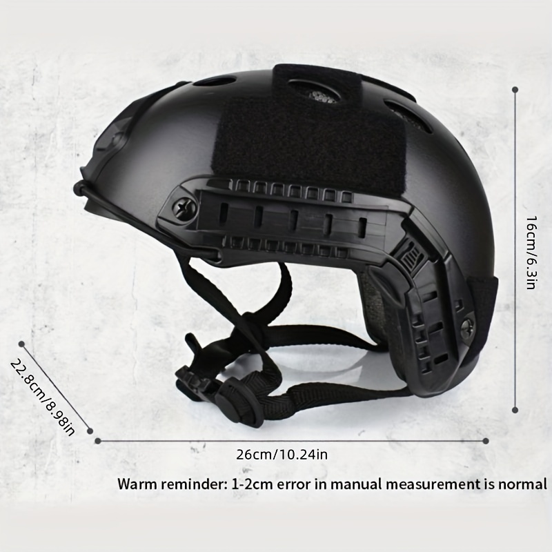 Multifonctionnel FAST Casque De Paintball Airsoft En Plastique Léger,  Équipement De Jeu CS Antichoc - Temu France