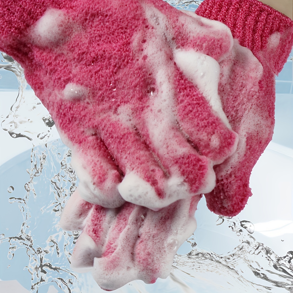 Exfoliating Shower Gloves, 5PCS Shower Scrubber for Body Shower