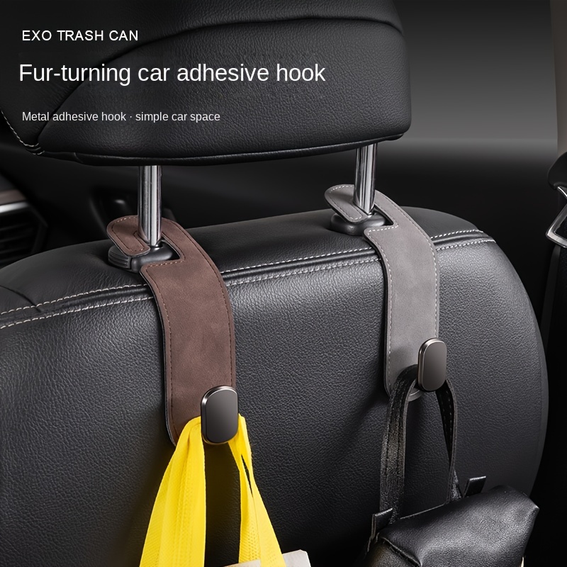 Simple Car Hook Small Sized Car Seat Headrest Hooks Space-Saving Organizer  Hanger Storage Hook Car Seat Headrest Hooks Auto Seat Purse Bag Hanger Back  Organizer 