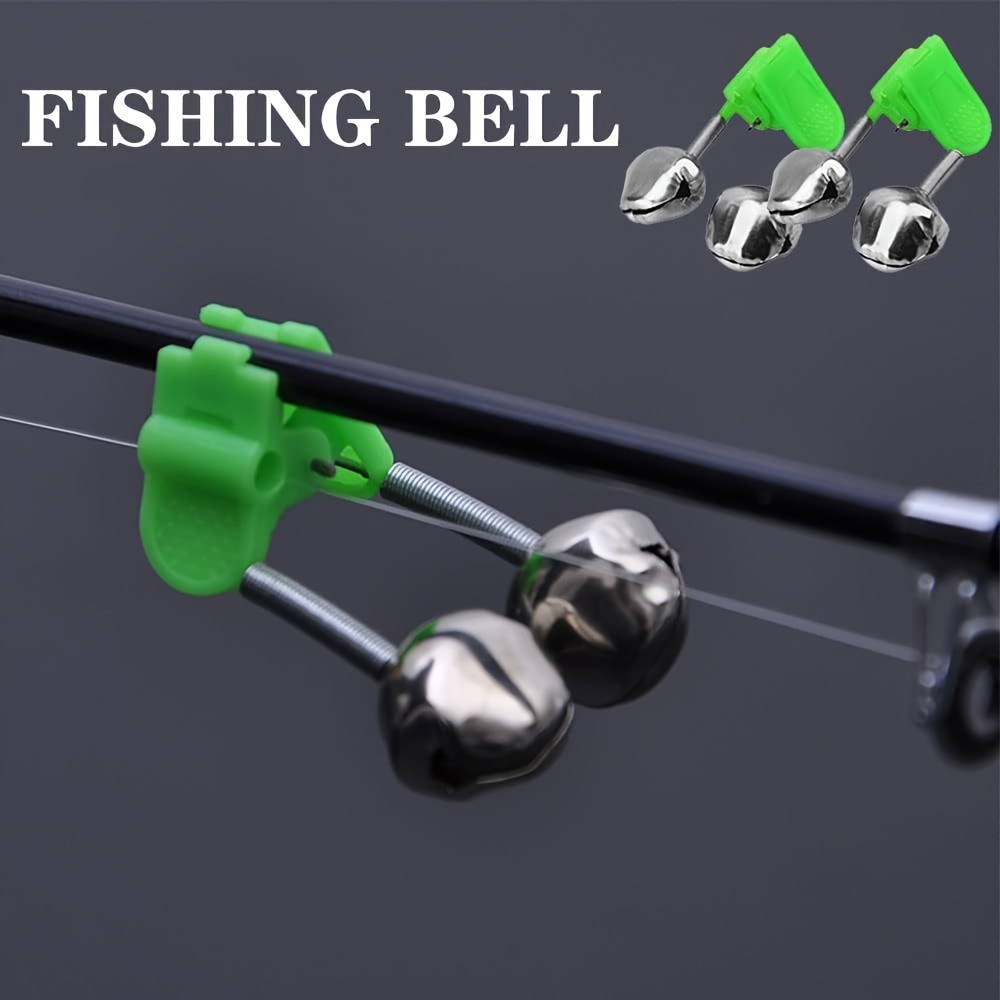 10 PCS Fishing Accessory Twin Bells Clip On Fishing Rod Fishing