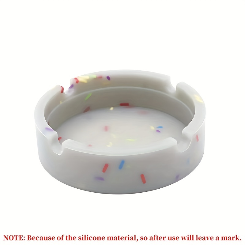 Silicone Ashtray Glow In Dark Durable High Temp Heat Resistant