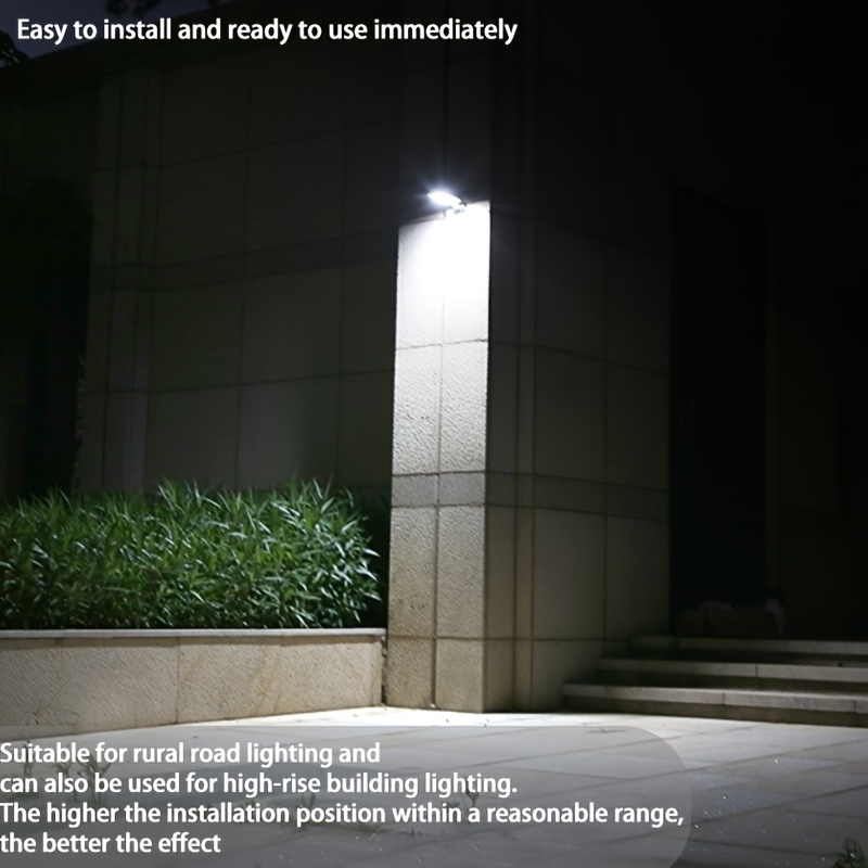 Solar Street Path Light Outdoor 120LEDs Radar Sensor Remote