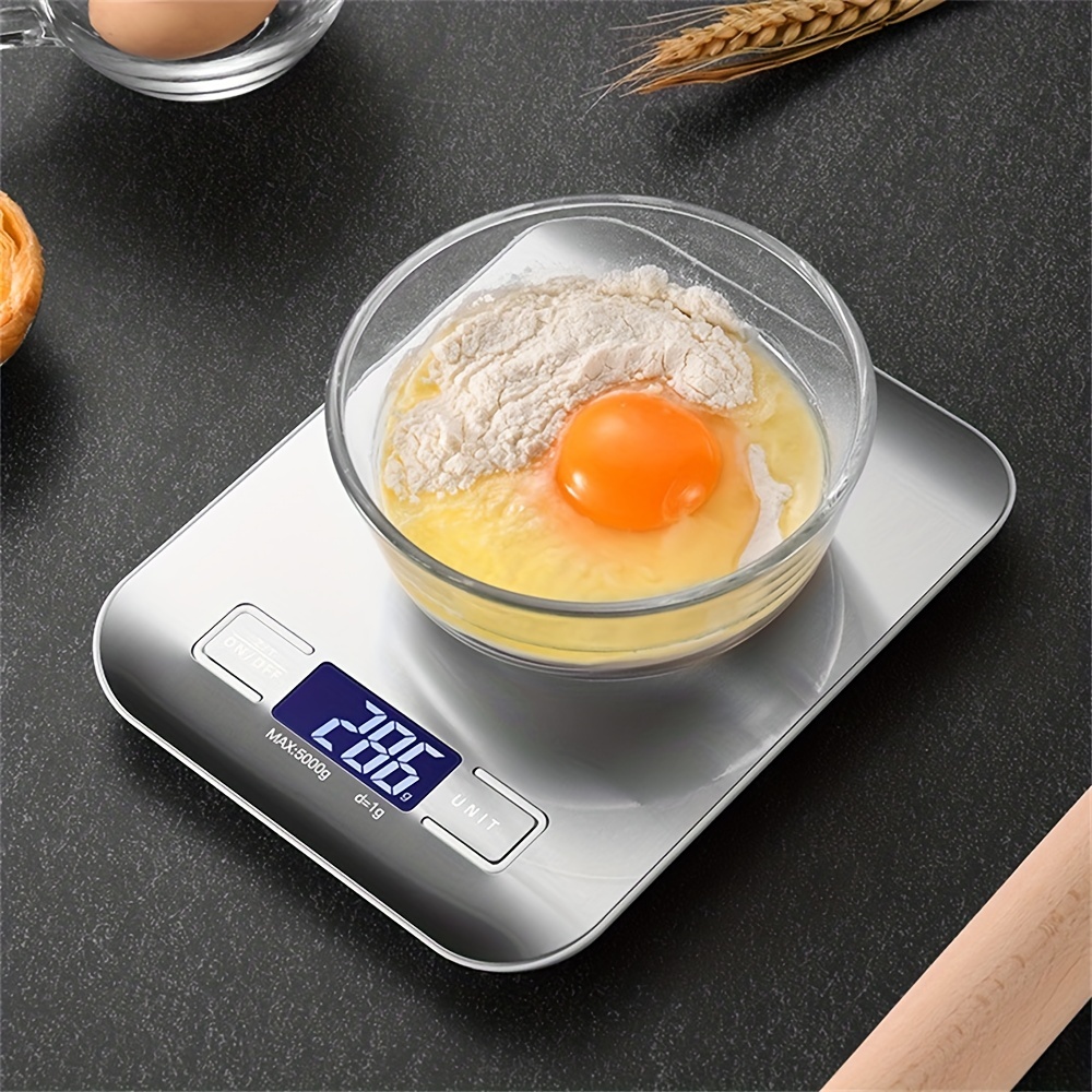 Digital Kitchen Scales Stainless Steel Lcd Electronic Smart - Temu