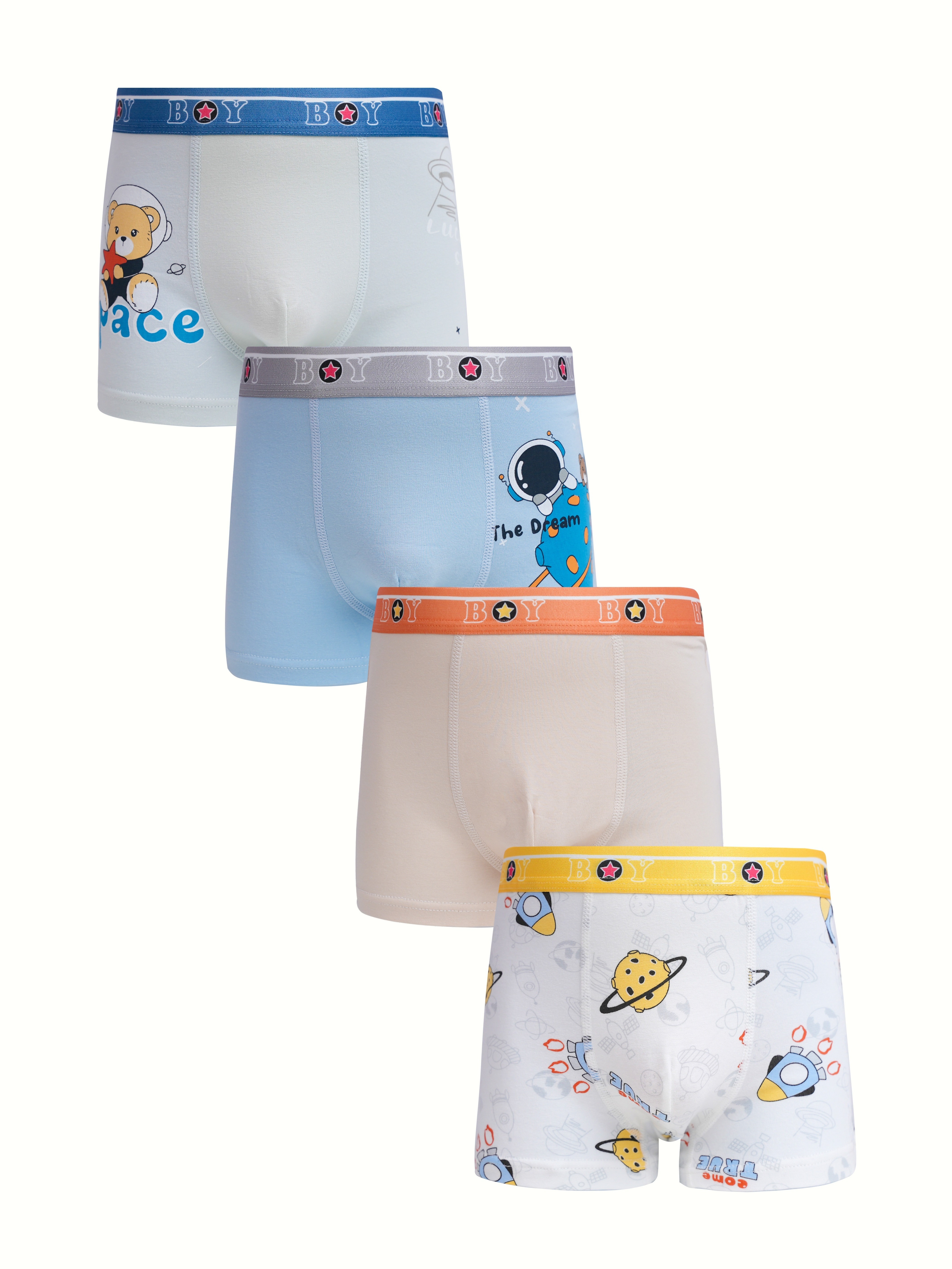 Toddler Boys Briefs Underwear Soft Breathable Cartoon Random