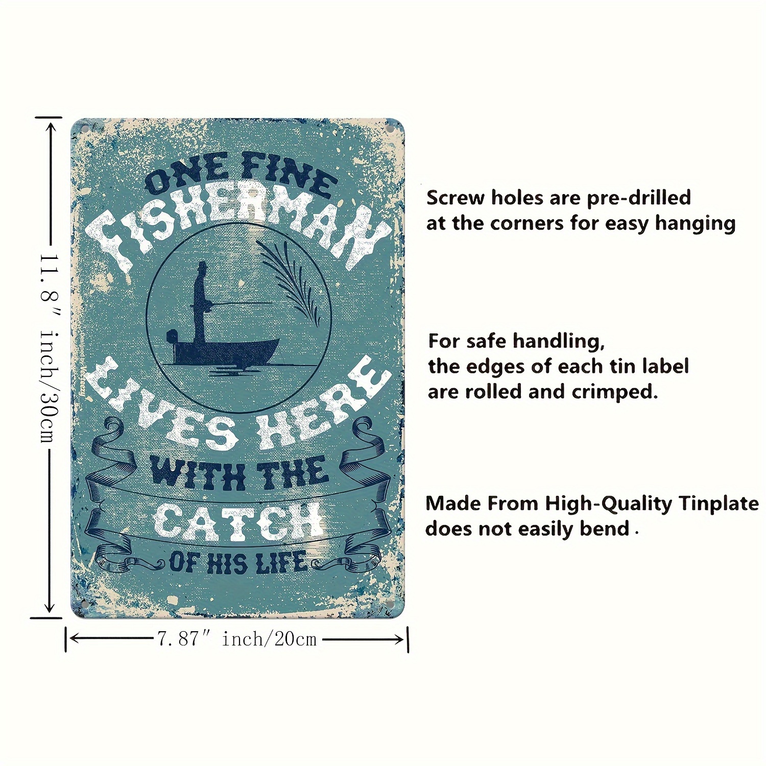 Fishing Rules Metal Funny Tin Sign Vintage Pool Signs Wall - Temu Canada