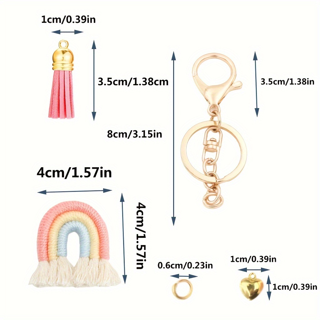 Portachiavi Fatto A Mano Ciondolo Arcobaleno San - Temu Italy