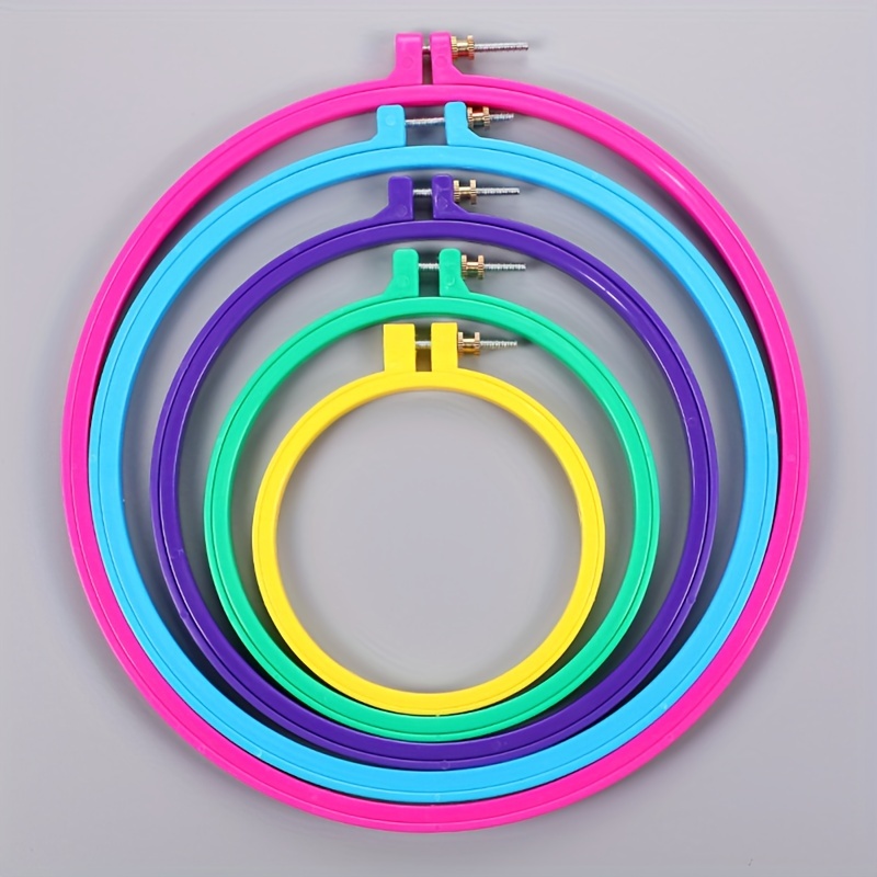 Round Embroidery Hoops Used As Photo Frame For Crafts Sewing - Temu