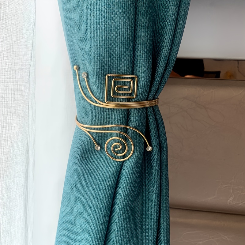 1pc Bondage Metal Curtain Buckle Strap for Bedrooms, Restaurant and Home