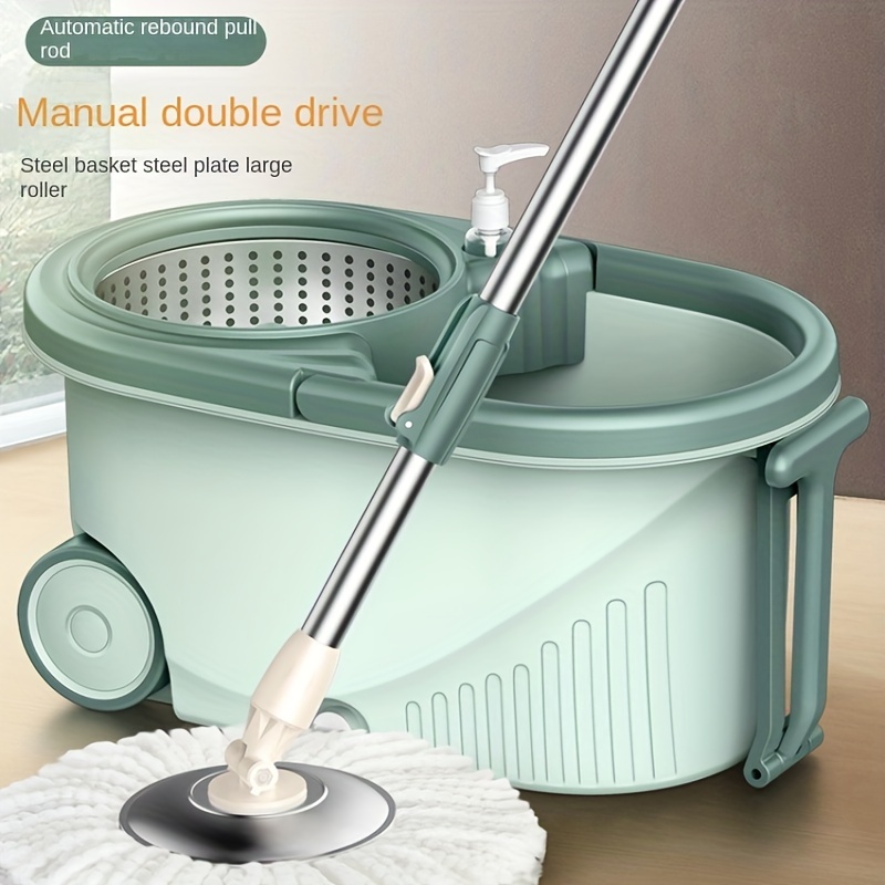 Rotating Mop Bucket Household Free Hand Lazy Lazy Handle Pressing Double  Drive Mopping Bucket