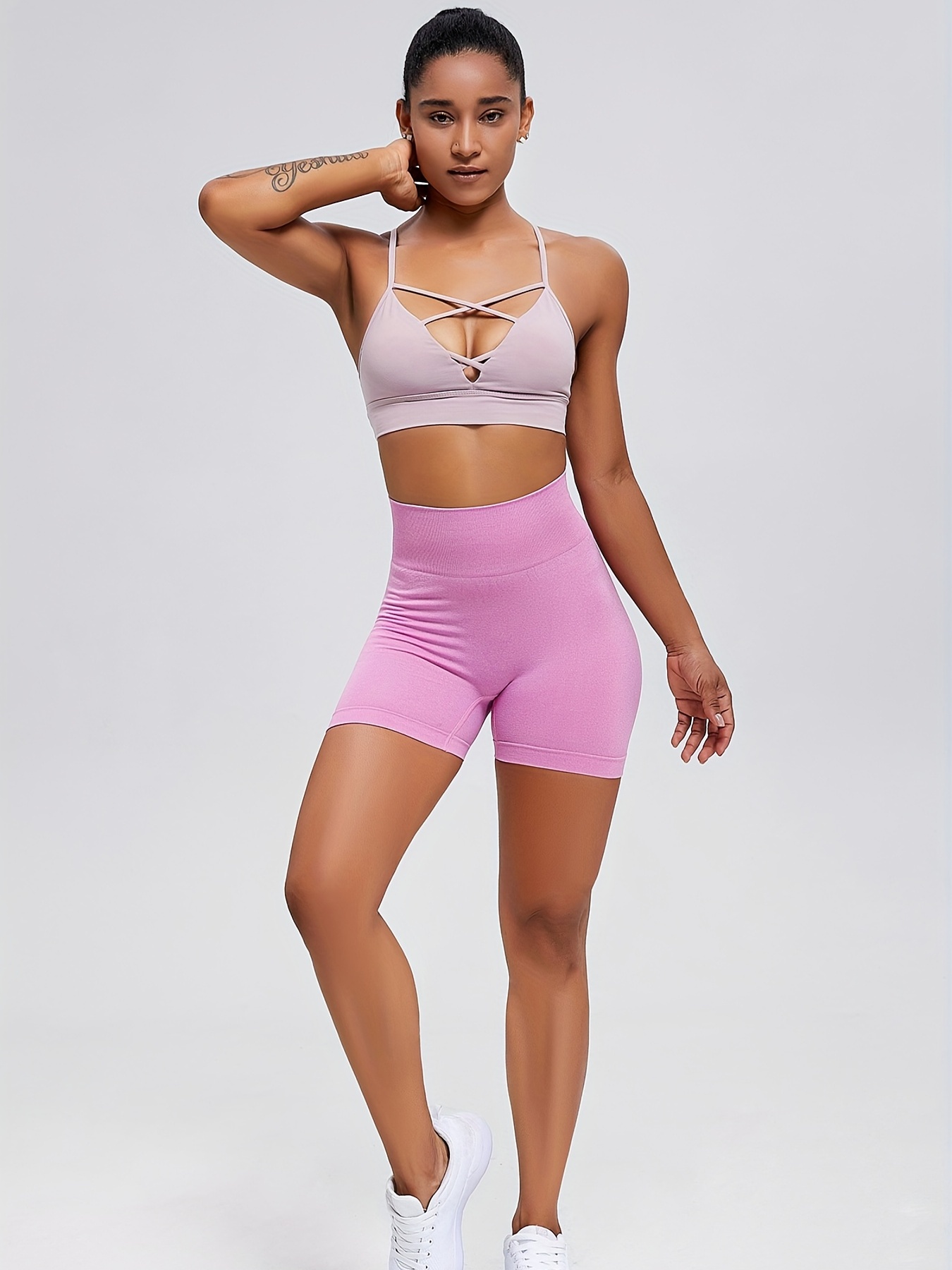 High Waisted Yoga Shorts for Women Running Sports Shorts Energy