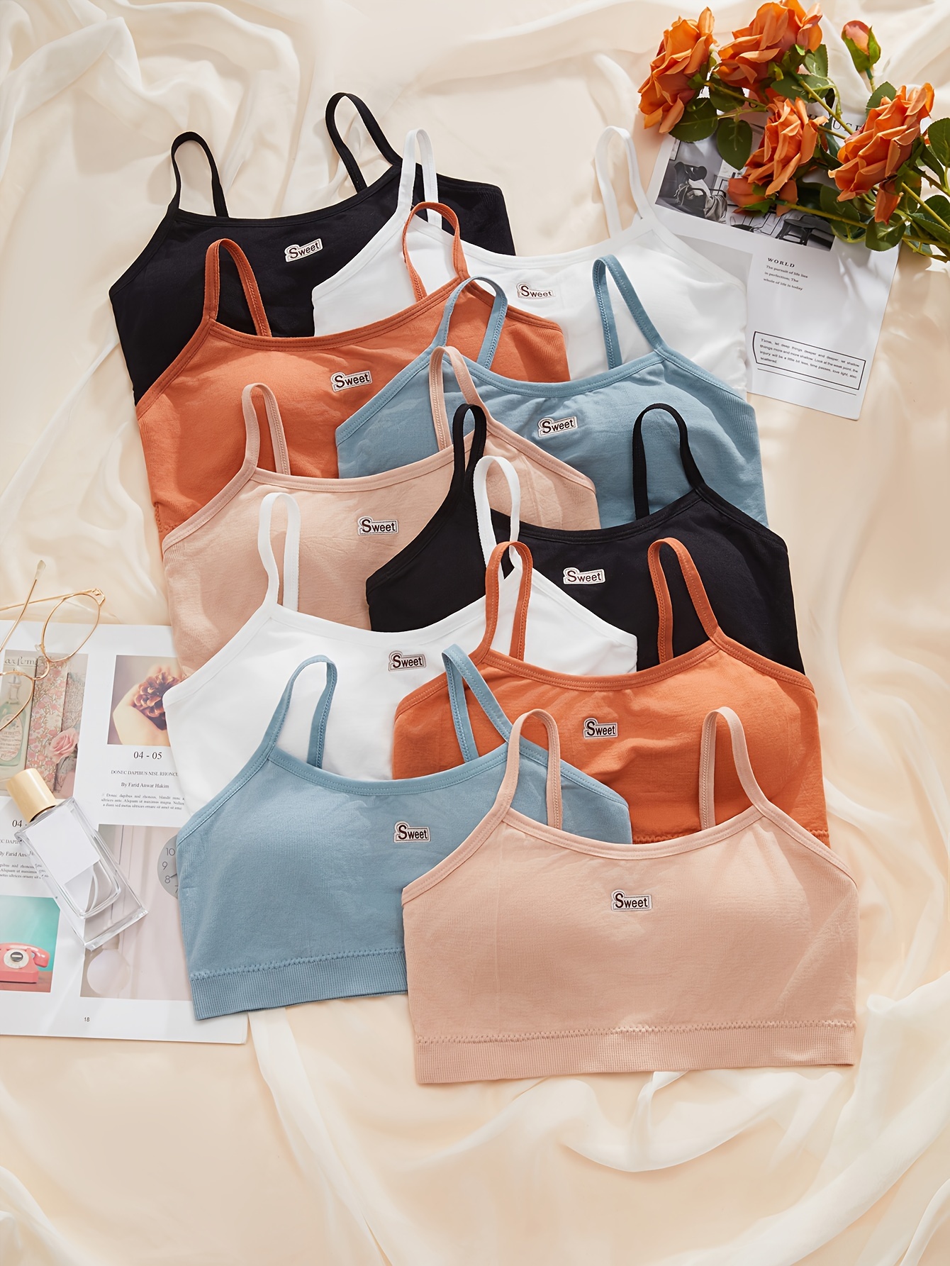 Letter Print Sports Bras Comfy Breathable Stretch Intimates - Temu