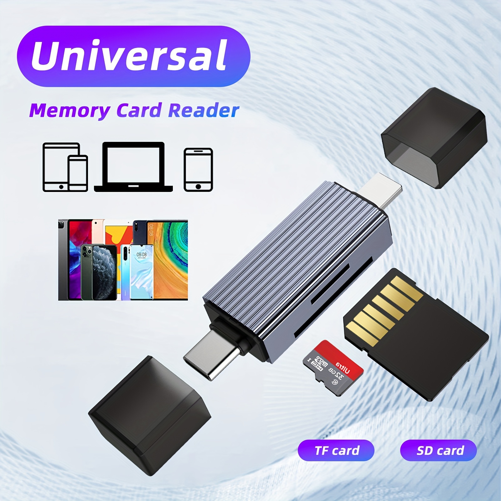 Card Reader SD/MicroSD Card Adapter, iPhone 15 Compatible, UHS-I
