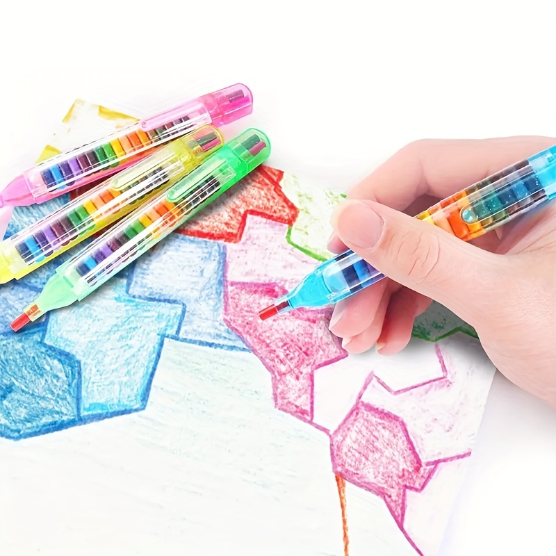 Crayons De Couleur Pour Enfants En 2 Tailles, Parfaits Pour Les Cartes  D'arrière-plan Sur Le Thème Des Enfants Et Plus Encore.