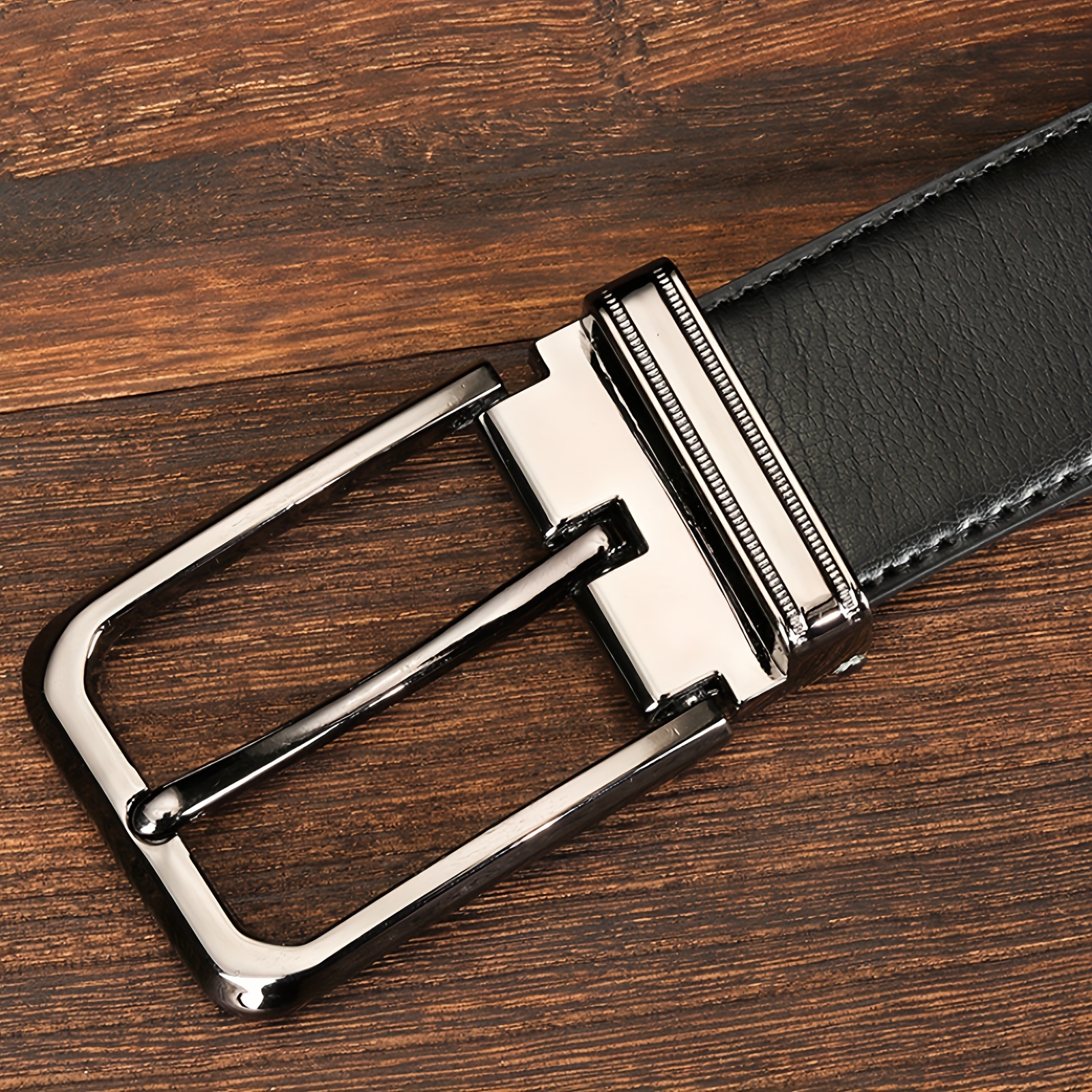 Leather Buckle Men's Comfortable Classic Belt For Occasions