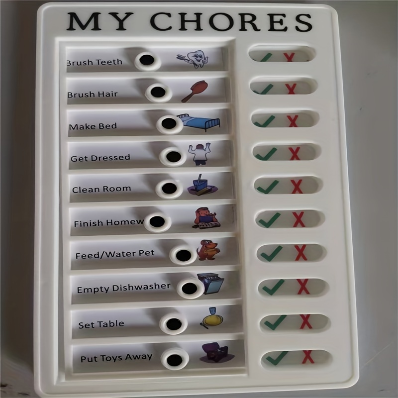 2 Stück My Chores Memo Checklist Boards, Chore Chart für Kinder