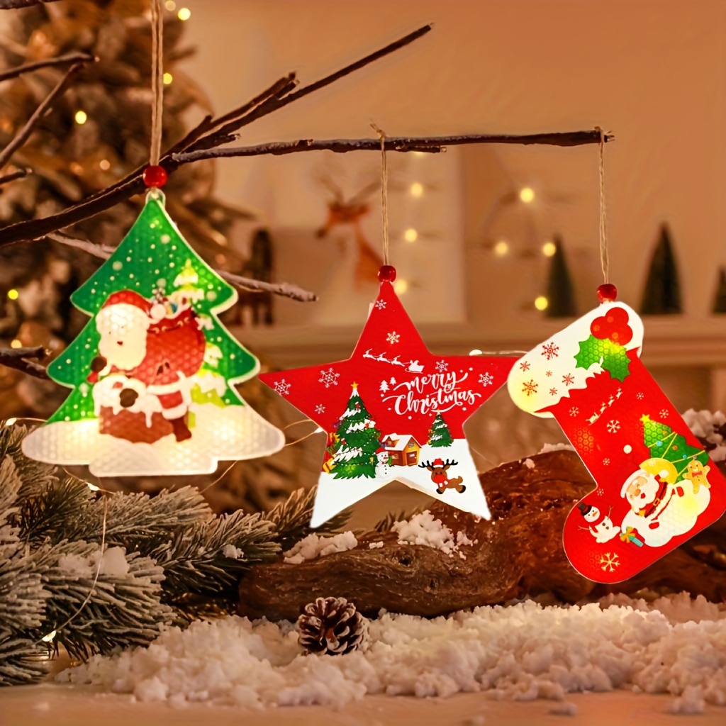 Christmas Party Gift Set Including 6pcs Light-up Christmas