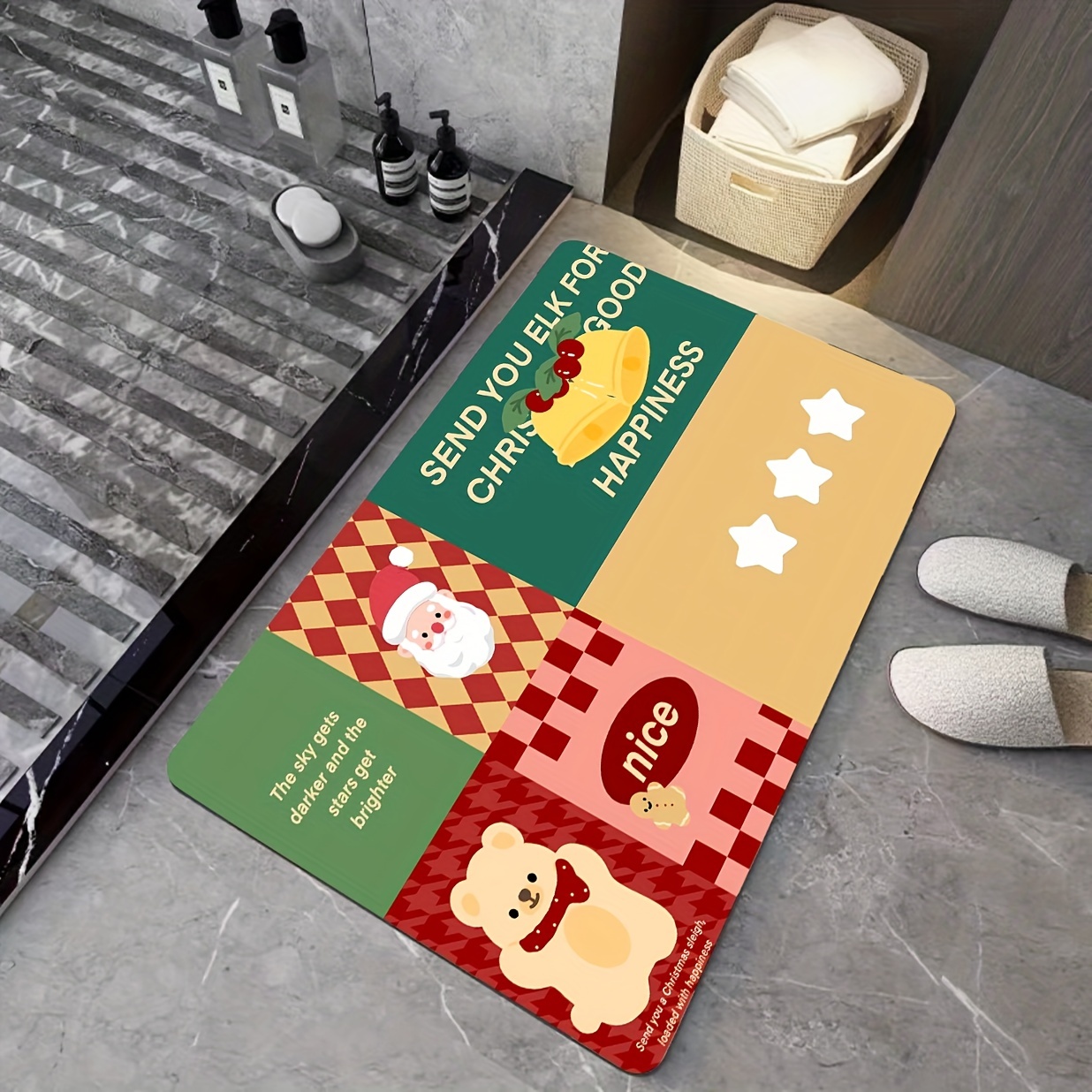 Retro Printed Door Mat Anti fouling Anti slip Waterproof Mat - Temu