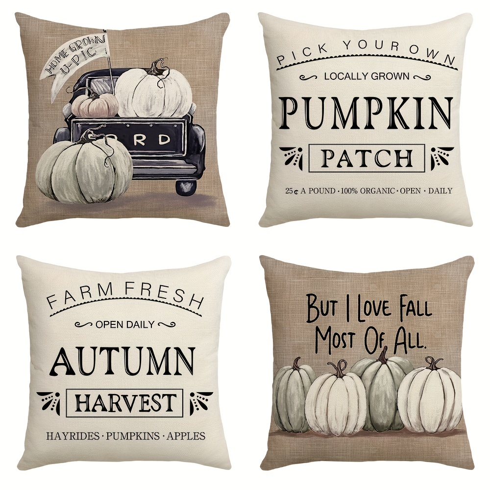 Give Thanks Throw Pillow Cover 16x16, Fall , Thanksgivng, Turkey, Autumn,  Fall Throw Pillow, Rustic Throw Pillow, Farmhouse Pillow 