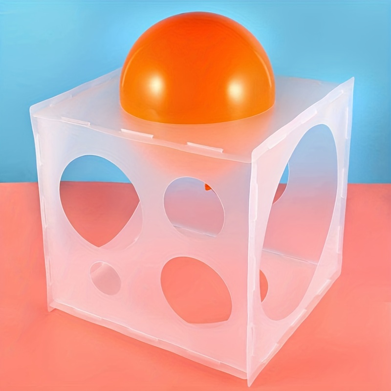 Balloon Sizer Box Cube Collapsible Plastic Balloon Size - Temu