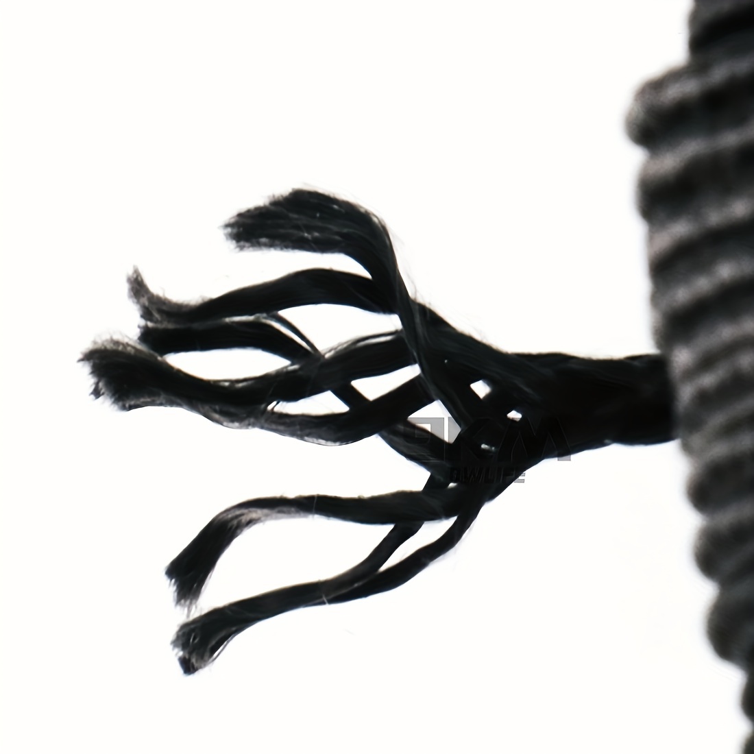 BLACK 100ft 400lbs Kevlar Braid Line String UV Resistance made with Kevlar