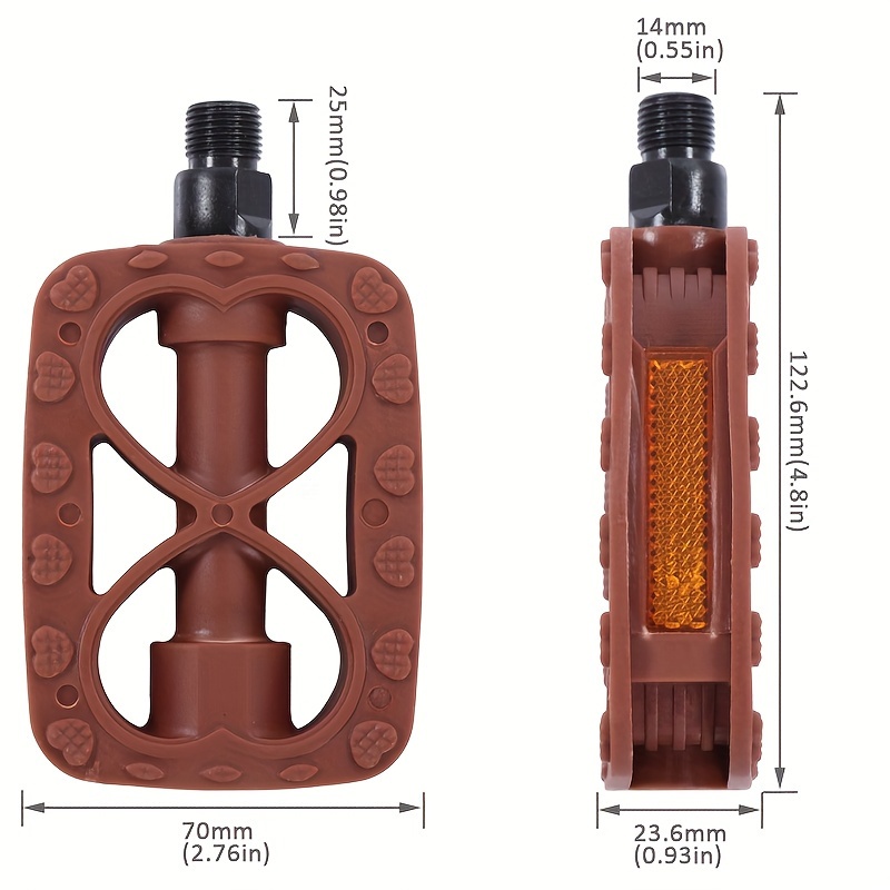 1par Pedales Pl stico Bicicleta Monta a Accesorios Ciclismo Temu