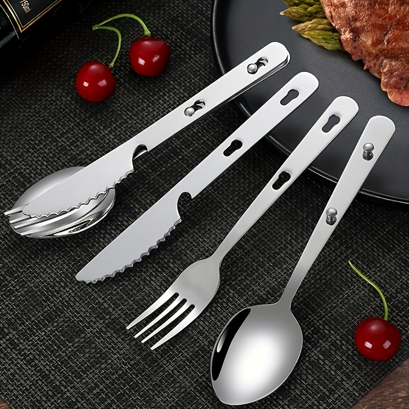 304 Stainless Steel Portable Cutlery Set Including Chopsticks